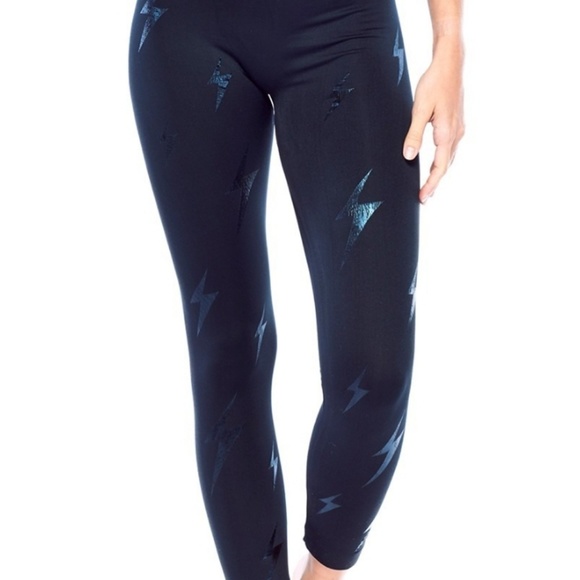 Electric Yoga Pants - Electric Yoga Lightening Strike blue tight M / L